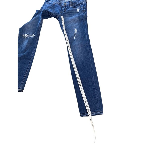 Abercrombie & Fitch The Super Skinny Jeans Size 25 0 Distressed Low Rise Women - Picture 7 of 8